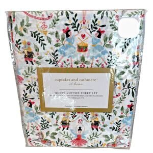 Cupcakes & Cashmere Queen Sheets Christmas Holiday Nutcracker Ballerina Mouse